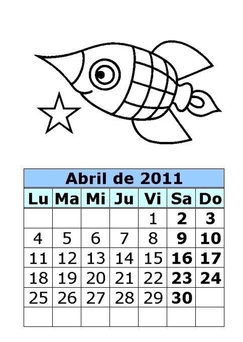 calendario 2011 para imprimir. Calendario+2011+abril