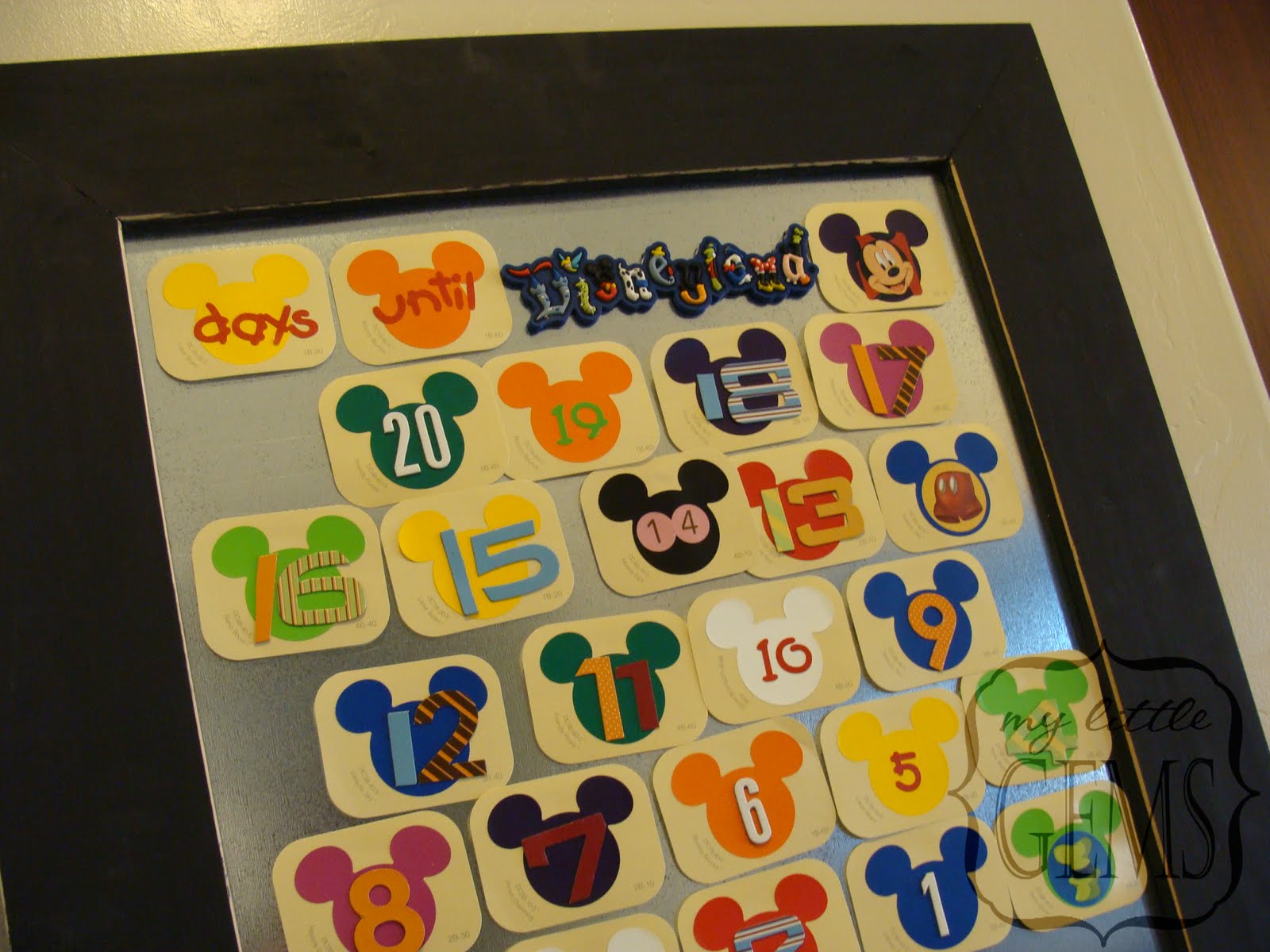 My Little Gems: Disneyland Activity Countdown Calendar + { free download}