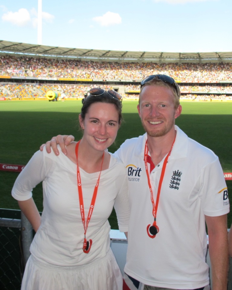 m and m on tour 2010 11 The Ashes 1st Test The Gabba