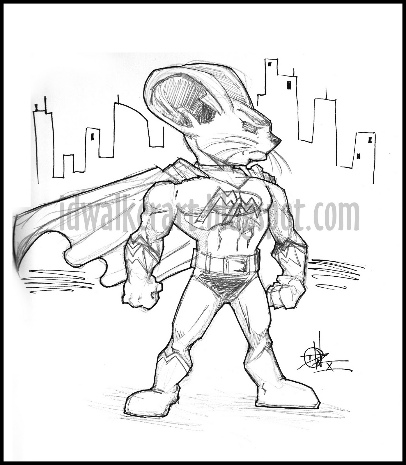 mighty mouse coloring pages - photo #4