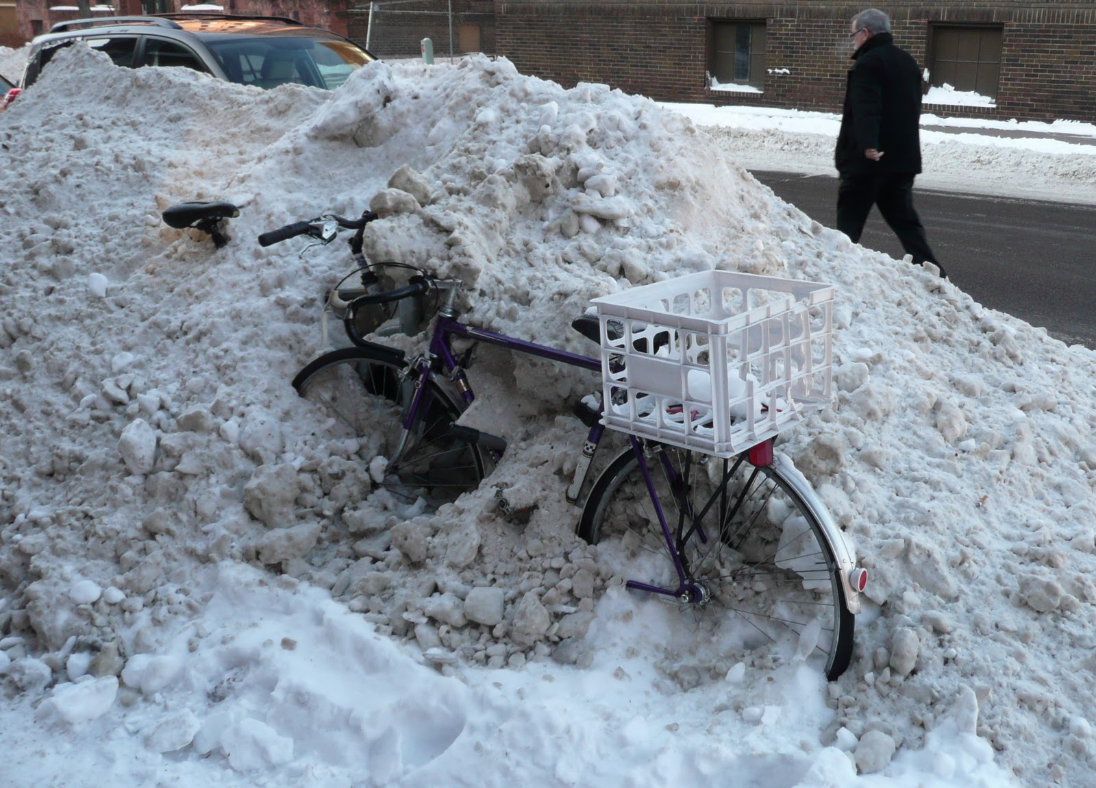 biking in the winter