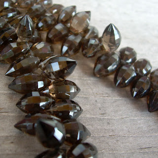 smoky quartz beads