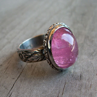 pink tourmaline ring