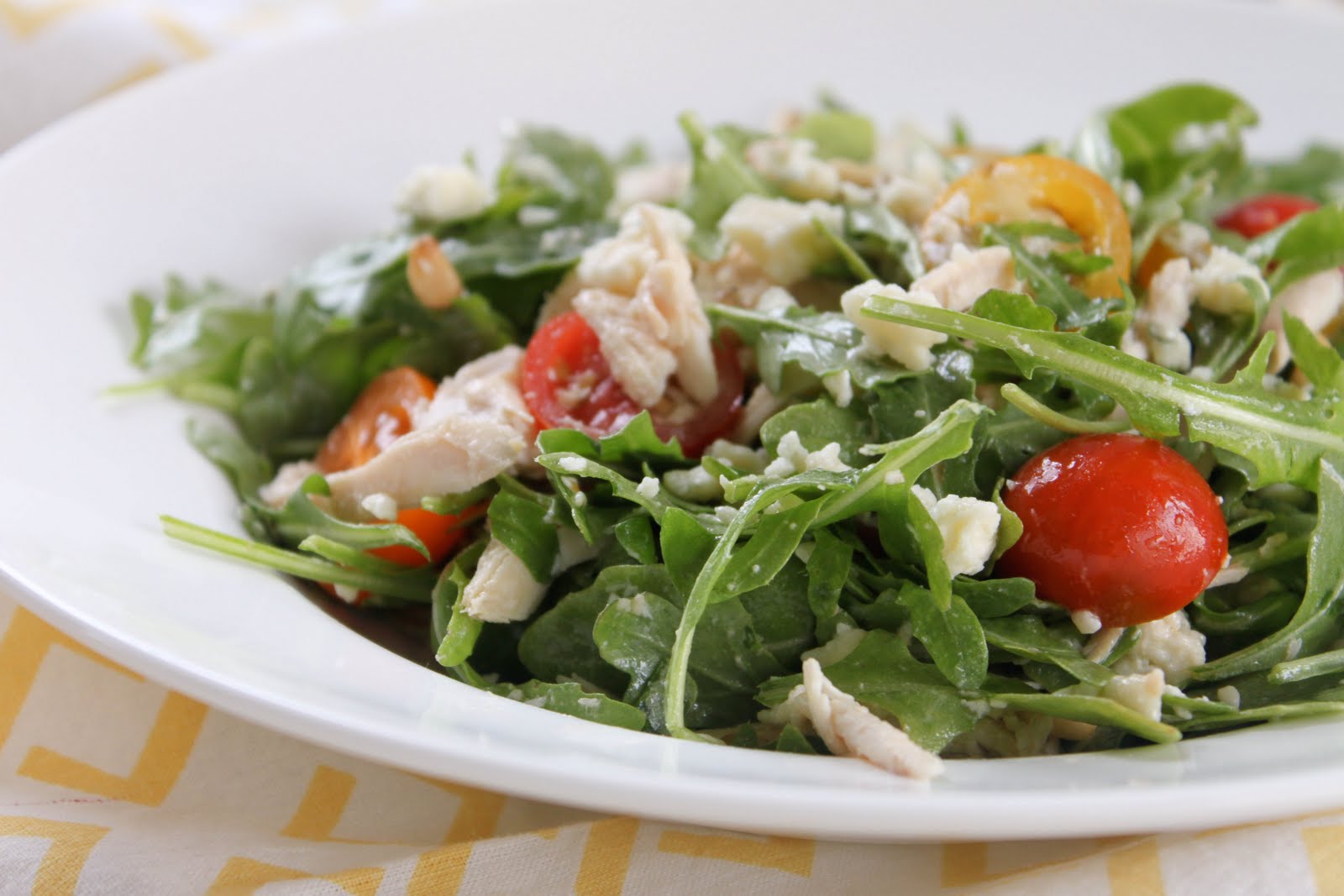 kitchenfervor: Chicken Gorgonzola Salad with Heirloom Cherry Tomatoes ...