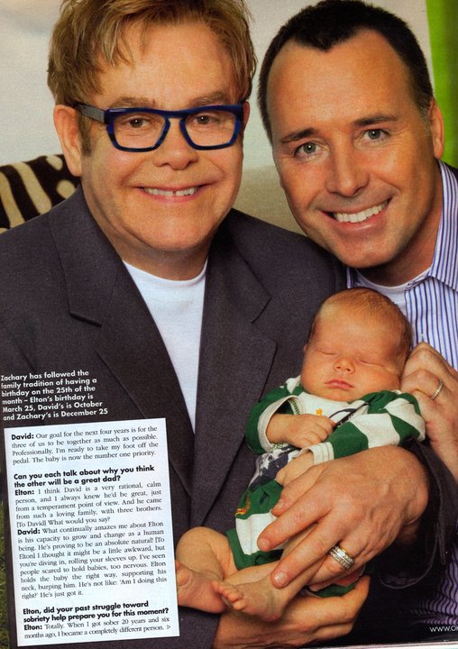 Elton John Corporation PHOTO ELTON JOHN´S SON Zachary
