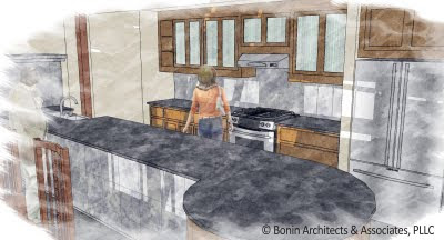 Kitchen Design  Layout on The Second Kitchen Design Layout Is U Shaped With The Bench Seat On
