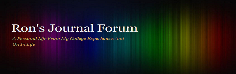 Ron's Journal Forum