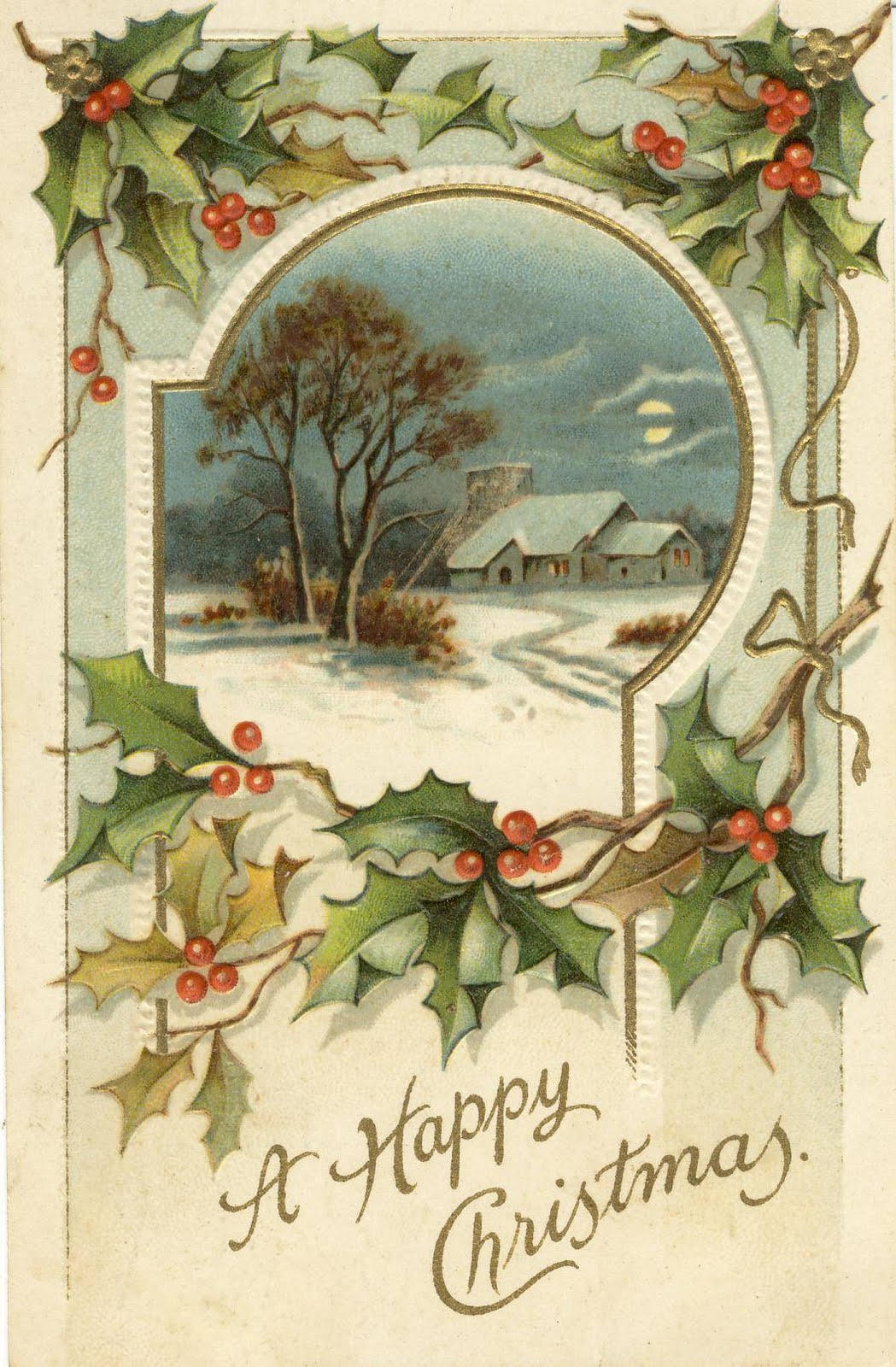 ANTIQUE CHRISTMAS POST CARD | ANTIQUES CENTER