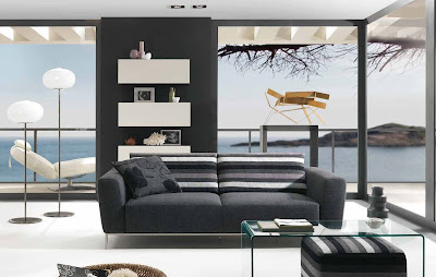 Modern Living Room Interior Design Styles 2010 by Natuzzi | home office