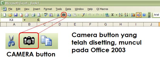 Little Note About Me: Cara Menampilkan Camera Button di Excel 2007 /2010