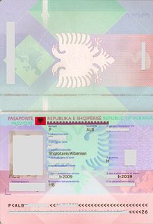travel document number albania