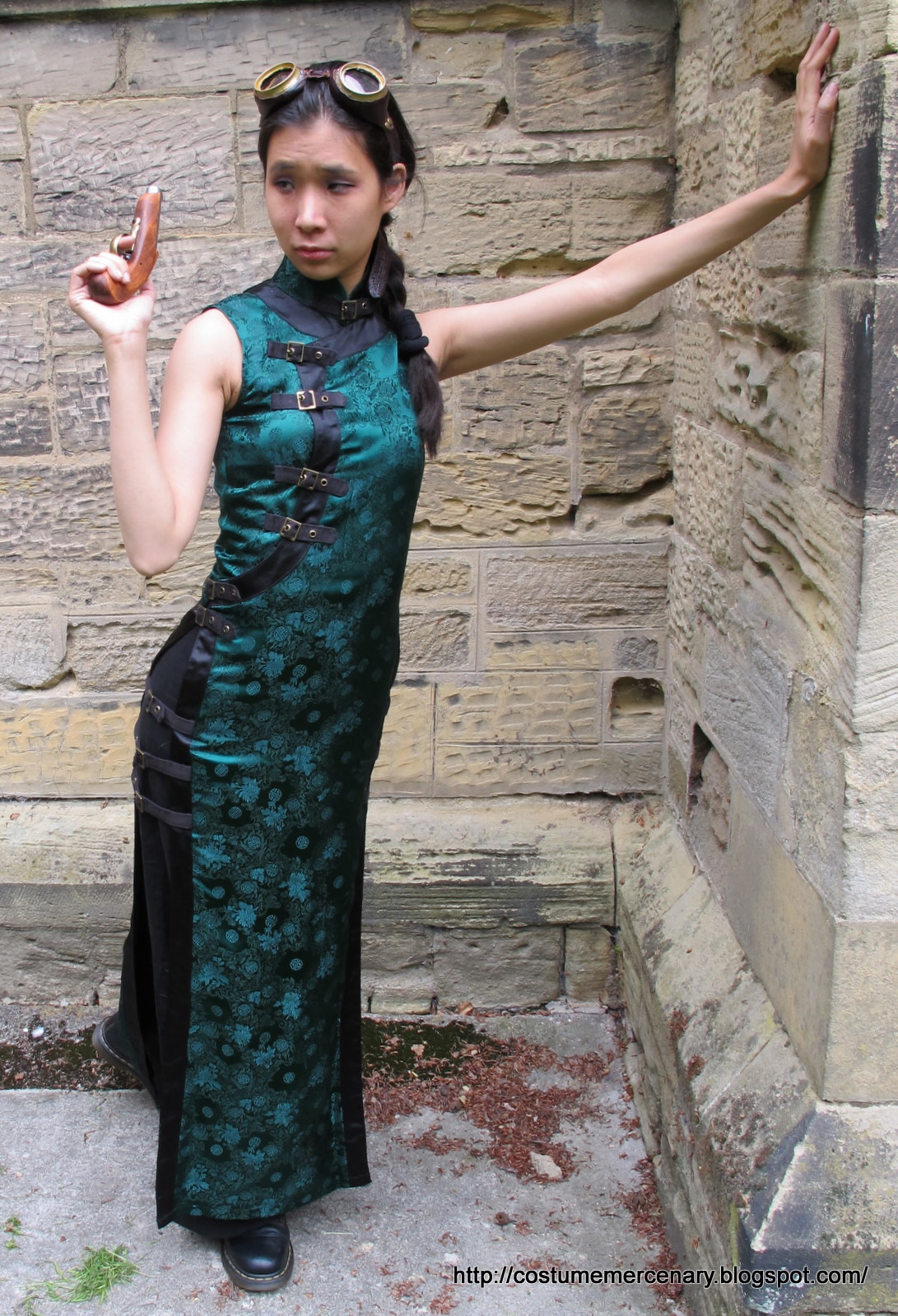 Women's Steampunk Cheongsam Collar Lace Splice Shirt main image 0