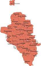 Mapa do Vale do Taquari