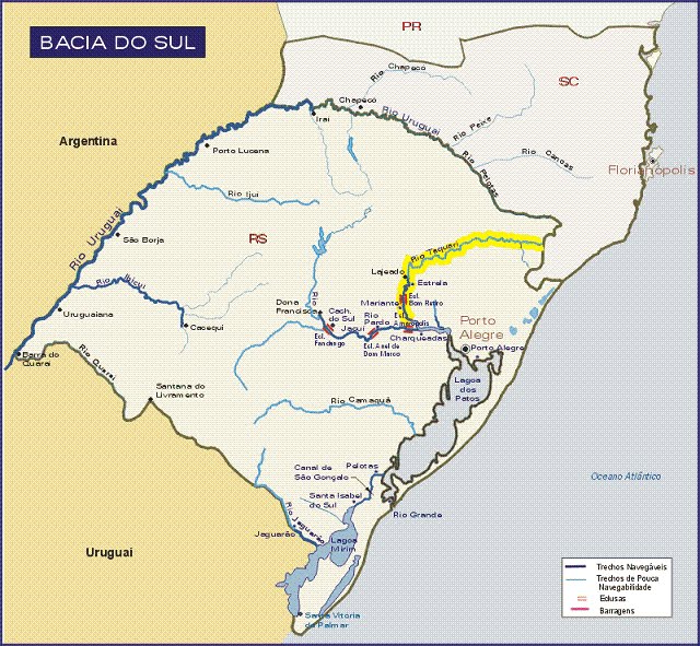 Blog do Airton Aepan Rio TaquariAntas Mapa Bacia Taquari Antas
