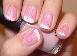 cancer breast pink ribbon awareness nail coat finish done re october