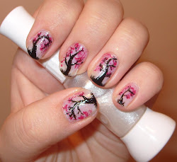 nail cherry blossom tree designs easy nails effect con inspiration master inspired di ciliegio fashionable trees blossoms fiori flowers holiday