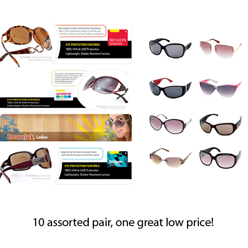 Faithful Florida Savings Get 10 pairs of sunglasses for only 9.99
