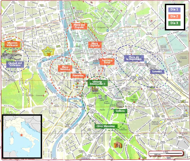 Arriba 93 Imagen Mapa De Roma Turístico Para Imprimir Actualizar