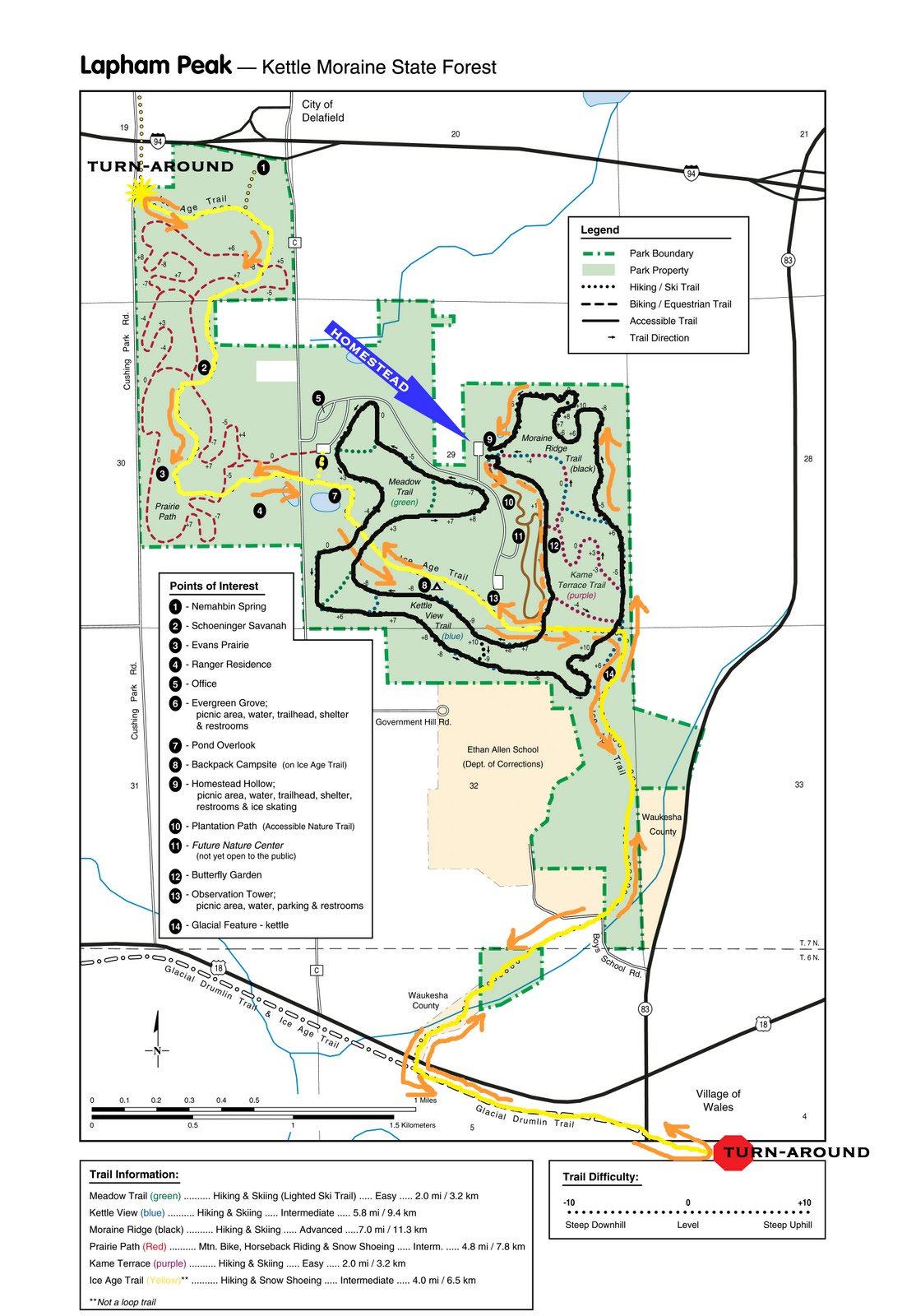 Lapham Peak Trail Map - www.inf-inet.com