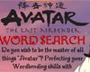 Avatar the last Airbender Word Search