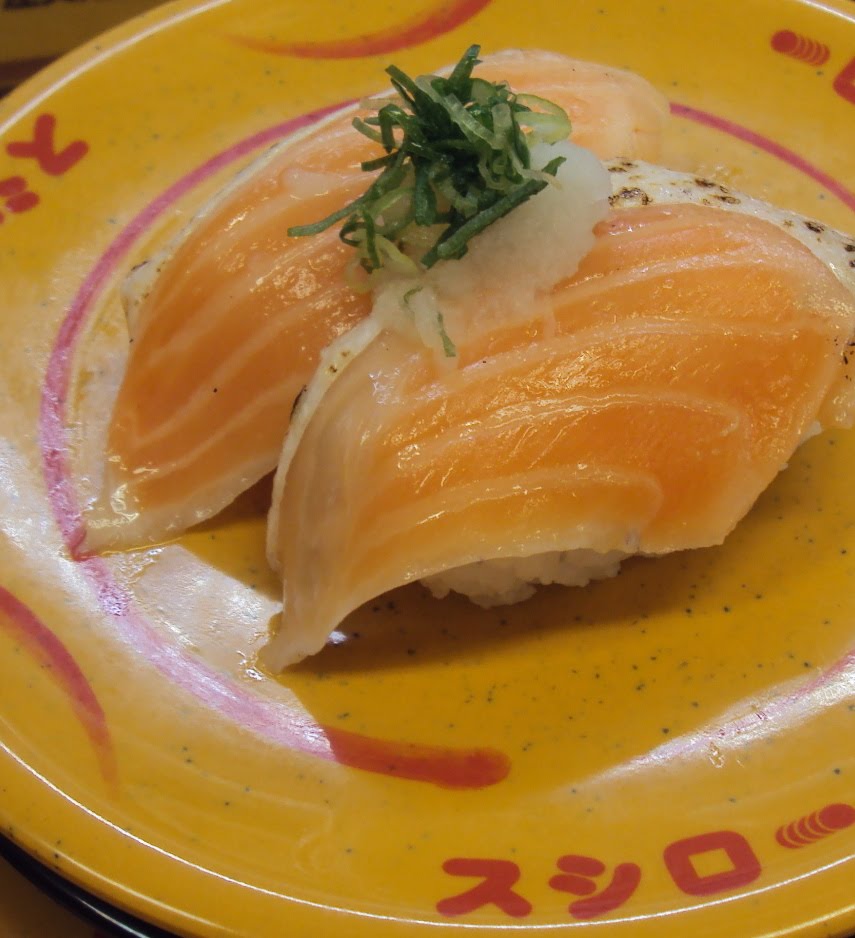 Not Just Rice Food, Life, and Culture in Japan Salmon belly sushi