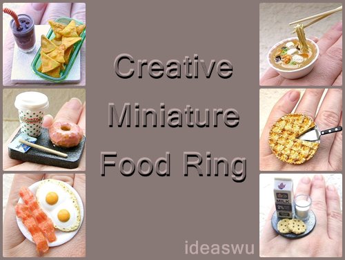 Lovely Creative Miniature Food Ring