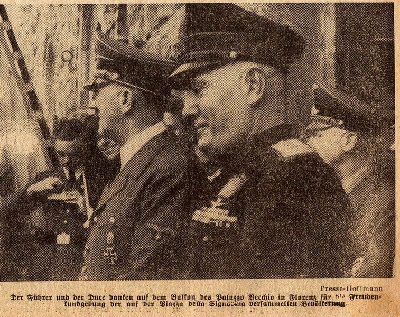 Diario de guerra: El Führer y el Duce se reúnen en Florencia - 28/10/1940.