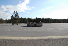 Parked in the Overflow Parking Lot at Old Faithful