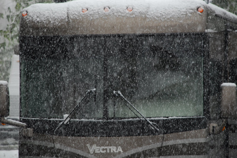 Snowing On the RV in Salt Lake City
