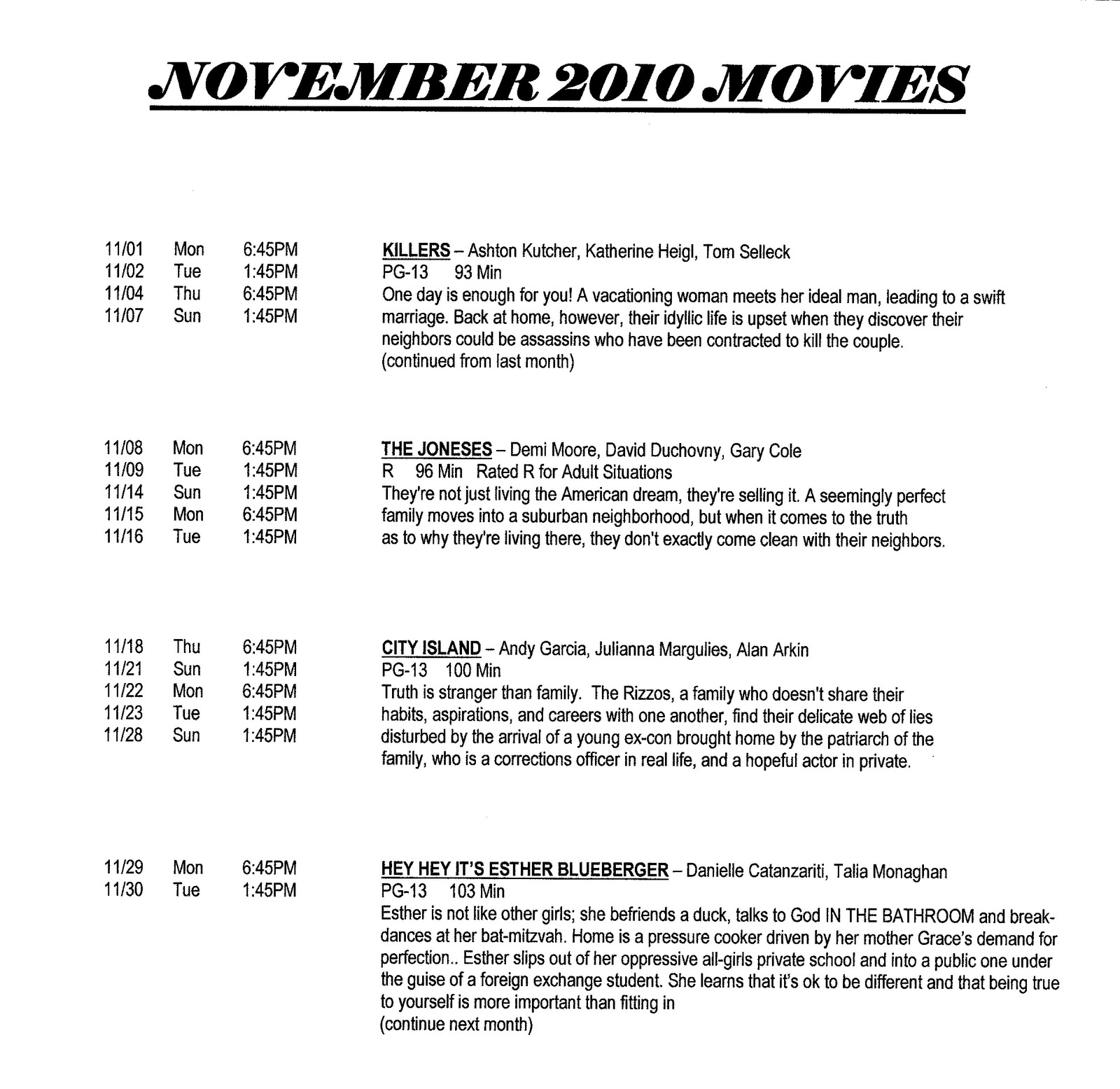 CENTURY VILLAGE DATA SINK September 2010