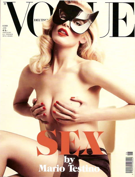 Claudia Schiffer stripped down for a racy cover shoot