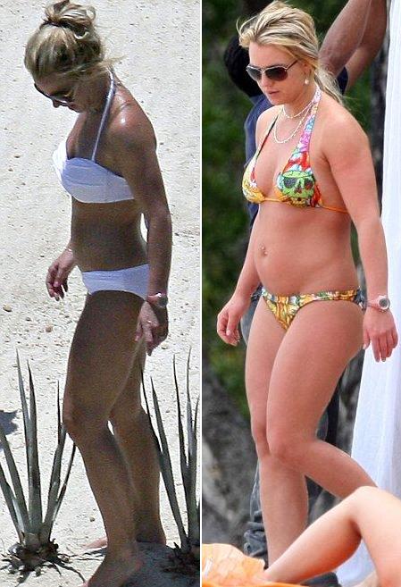 Britney Spears showed off her slimmed down figure