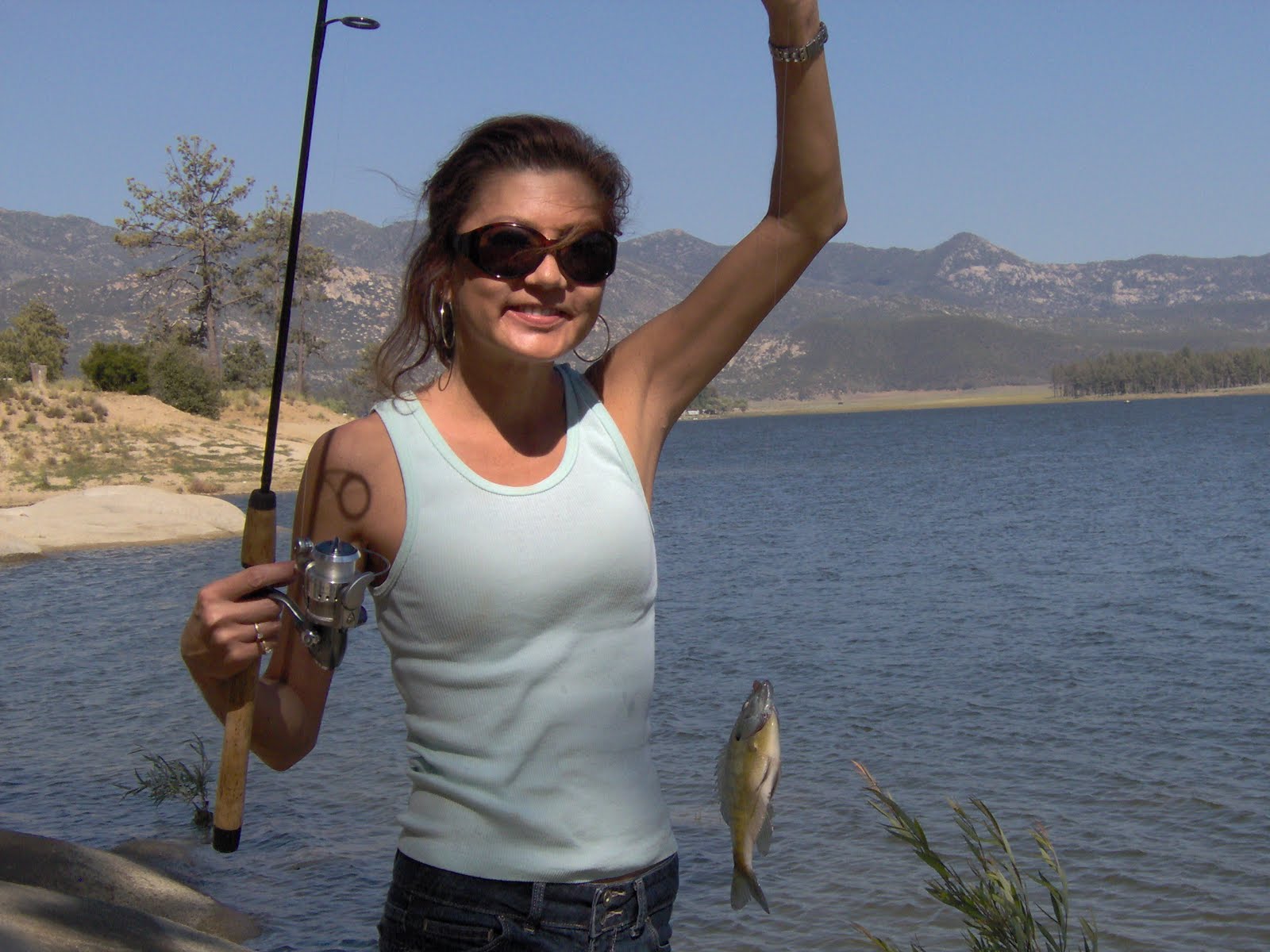 My Fishing Ventures Lake Hemet During the Earthquacke