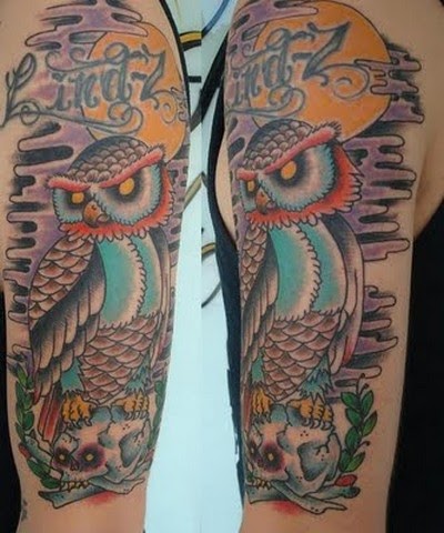 Tattoo Burung Hantu Album 1 Gambar Seni Tattoo