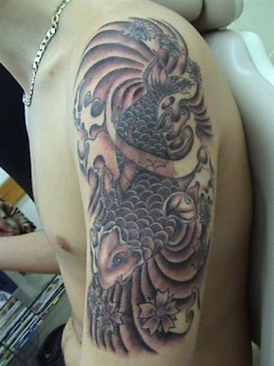 Immortal Tattoo Design Art Tattoo Ikan Koi di Tangan