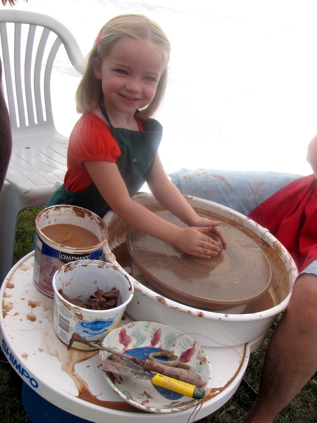 boogie beans alex's first pottery wheel piece