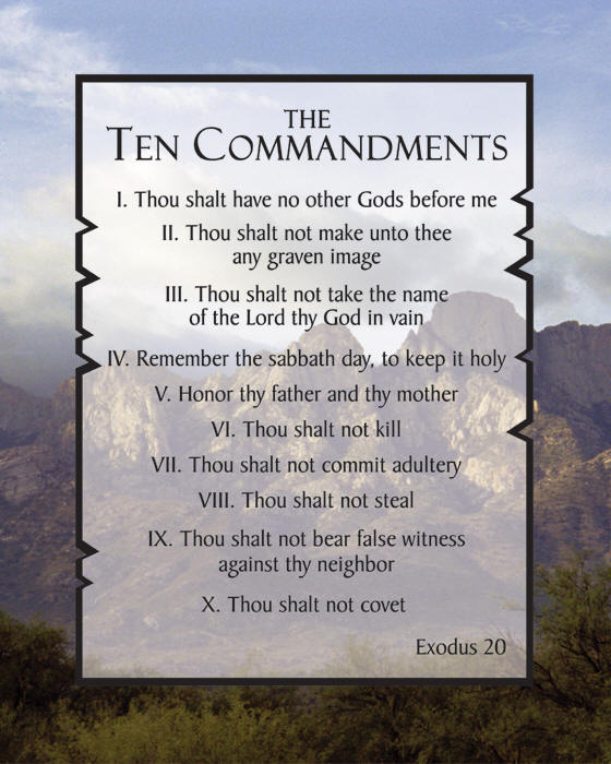 10 Commandments For Children Uk