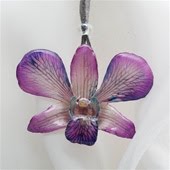 Dendrobium Orchid Necklace and or Brooch Small $35 medium $45 large $55