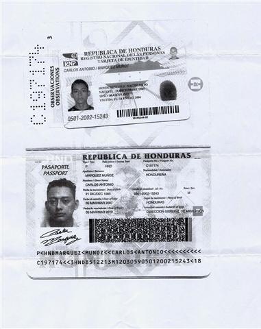 Cedula de Identidad y Pasaporte