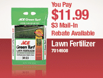 Clipping Chix: Ace Hardware - Scotts Fertilizer + MIR