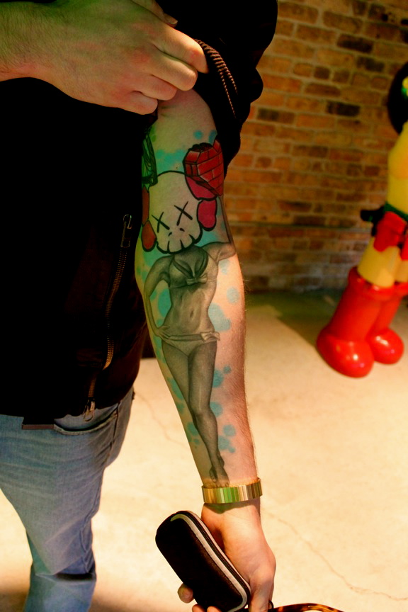 YungBasquiat KAWS X DeeandRicky Tattoo