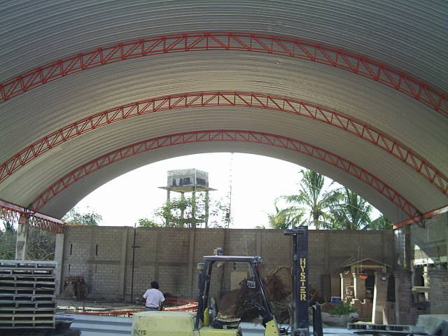 TECHO CURVO CON ARMADURAS