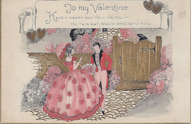 vintage antique valentine postcard free