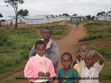 The children survivors of the massacre at camp Gatumba, they are currently in refugee camps/Mwaro