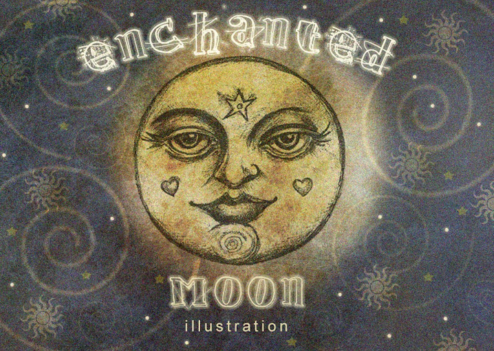 Enchanted Moon Illustration