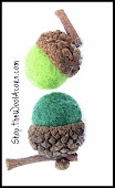 Faux Acorns ~ Handmade