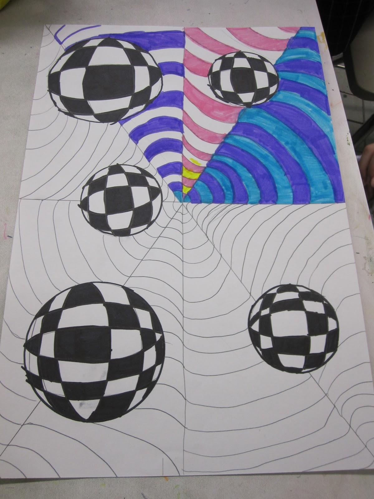 Think Create Art: Op Art-6th Grade