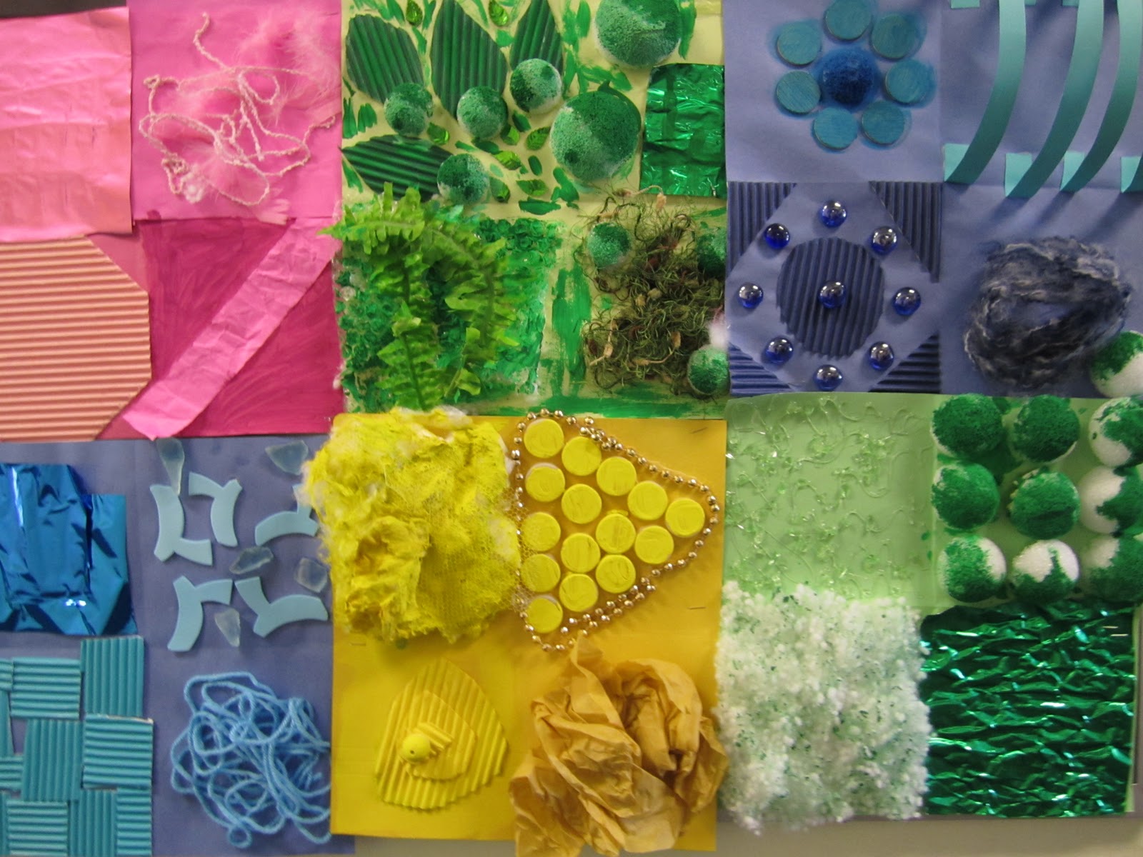 Think Create Art Finished Texture Boards 6th Grade