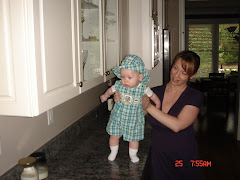 Baby Beckham and Mom before school