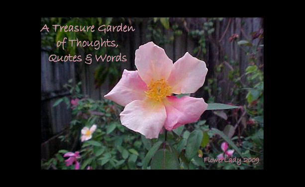 A Treasure Garden of Thoughts, Quotes & Words